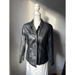 Outbrook Black Leather Coat